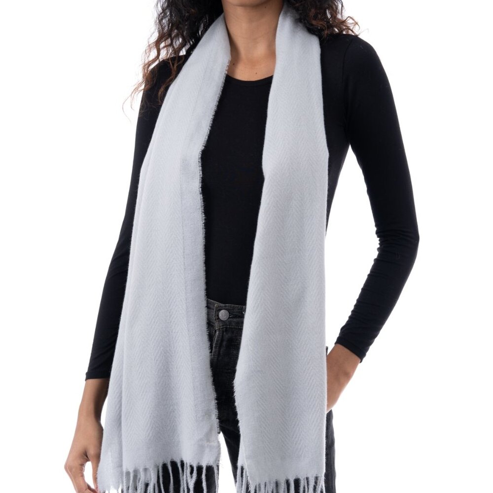 Style & Co Solid Fringe Trim Scarf NWT